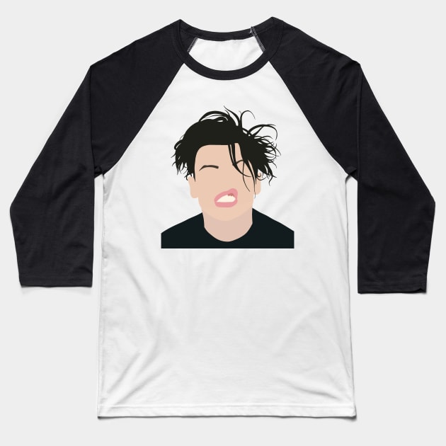 Yungblud Minimalist Portrait Baseball T-Shirt by JustGottaDraw